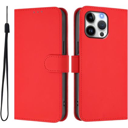 Mobigear Urban Wallet iPhone 16 Pro Max Funda tipo libro Cartera - Rojo