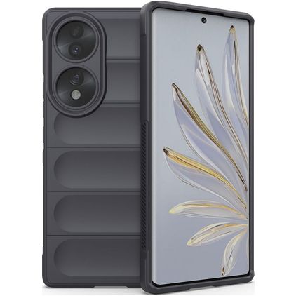 Mobigear Bumpy HONOR 70 Flexible TPU Back cover - Dark Grey