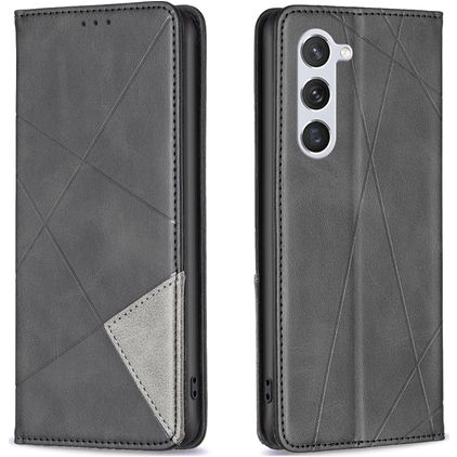 Mobigear Rhombus Slim Samsung Galaxy S24 Pungetui - Sort