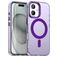 Mobigear Shockproof iPhone 18 MagSafe Funda Plástico rígido Carcasa - Morado