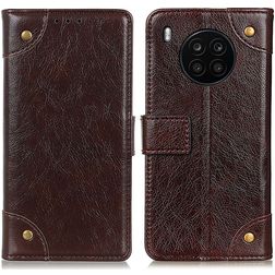 Mobigear Ranch HONOR 50 Lite Lompakkokotelo + Setelitasku - Ruskea