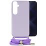 Mobilize Lanyard Gelly Samsung Galaxy A15 TPU flessibile Cover con cordino - Pastel Purple