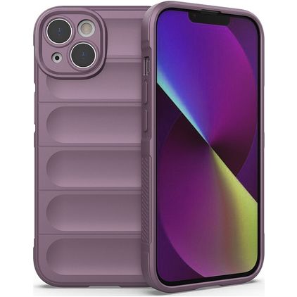 Mobigear Bumpy iPhone 14 TPU flexível Capa traseira - Roxo
