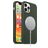 Mobigear Rubber Touch iPhone 12 Silicone MagSafe Capa traseira - Verde