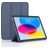 Mobigear Tri-Fold Gel iPad 11 (2025) TPU / Cuero sintético Funda tipo libro - Azul oscuro
