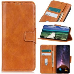 Mobigear Classy Motorola Edge (2021) Capa livro Carteira - Conhaque