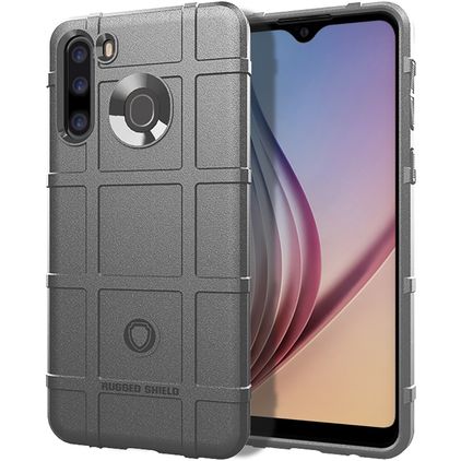 Mobigear Rugged Shield Samsung Galaxy A21 Flexible TPU Back cover Shockproof - Grey