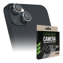 Striker Single Lens iPhone 13 Mini Glas Kameralinsebeskytter - Case Friendly - Sort