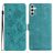 Mobigear Flowers Samsung Galaxy A17 Plånboksfodral med sedelfack - Grön