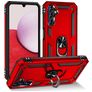 Mobigear Armor Ring Samsung Galaxy A14 Plástico rígido Capa traseira Antichoque com anel - Vermelho
