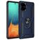 Mobigear Armor Ring Samsung Galaxy A71 Hard Case Back cover Shockproof with Ring Holder - Blue
