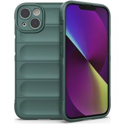 Mobigear Bumpy iPhone 14 Joustava TPU Suojakuori - Vihreä