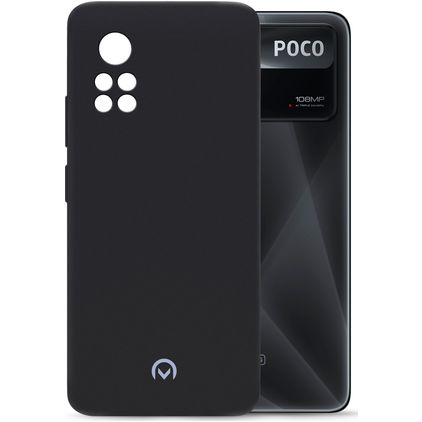 Mobilize Rubber Gelly POCO X4 Pro 5G Joustava TPU Suojakuori - Matt Black