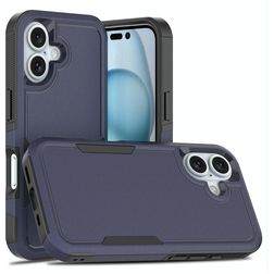 Mobigear Heavy Armor iPhone 16 Hardcase Etui plecki Wstrząsoodporne - Ciemnoniebieski