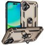 Mobigear Armor Ring iPhone 17 Hardcase Etui plecki Wstrząsoodporne z pierścieniem - Złoty