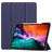 Mobigear Tri-Fold Gel iPad Pro 12,9 polegadas (2021) TPU / Pele sintética Capa livro + Suporte para caneta stylus - Azul escuro