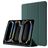 Mobigear Tri-Fold Gel iPad Pro 13 polegadas (2024) TPU / Pele sintética Capa livro + Suporte para caneta stylus - Verde