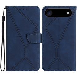 Mobigear Stitch iPhone Air Lompakkokotelo + Setelitasku - Sininen