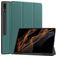 Mobigear Tri-Fold Gel Samsung Galaxy Tab S9 Ultra TPU / Pele sintética Capa livro + Suporte para caneta stylus - Verde