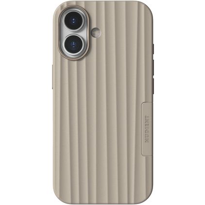 Nudient Bold iPhone 17 MagSafe Hardcase Back cover - Linen Beige