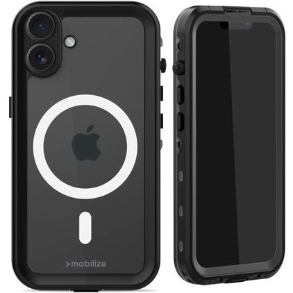 Mobilize Waterproof iPhone 16 Plus Wodoodporne MagSafe Hardcase Etui plecki - Czarny