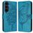 Mobigear Butterfly Samsung Galaxy S26 FE Knížkové pouzdro Peněženka - Modrá