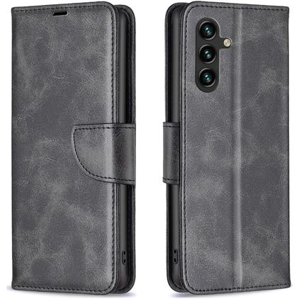 Mobigear Excellent Samsung Galaxy A56 Plånboksfodral med sedelfack - Svart