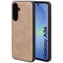 Mobiparts Classic Samsung Galaxy A36 MagSafe TPU / Konstläder Skal - Moonstone Beige