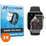 Mobigear Apple Watch - 44 mm Hydrogel TPU Screen Protector - Case Friendly (3-Pack)