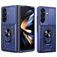 Mobigear Armor Ring Cam Slide Samsung Galaxy Z Fold 8 Ultra Kova Suojakuori Iskunkestävä + Sormuspidike + Kameran liukusuoja - Sininen +