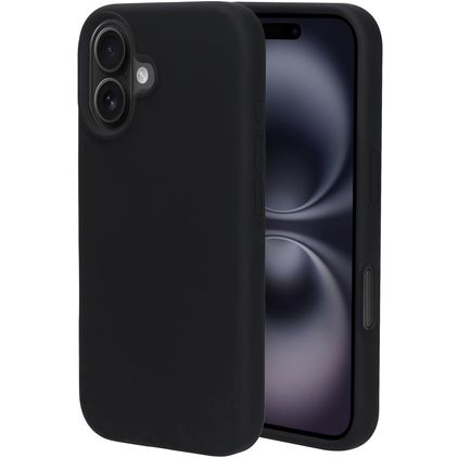 Mobiparts iPhone 16 Silicone Capa traseira - Preto