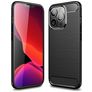Mobigear Brushed Slim iPhone 14 Pro Fleksibel TPU Bagsidecover - Sort
