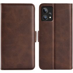 Mobigear Slim Magnet Realme 9 Pro Plus Pungetui med Seddelrum - Brun