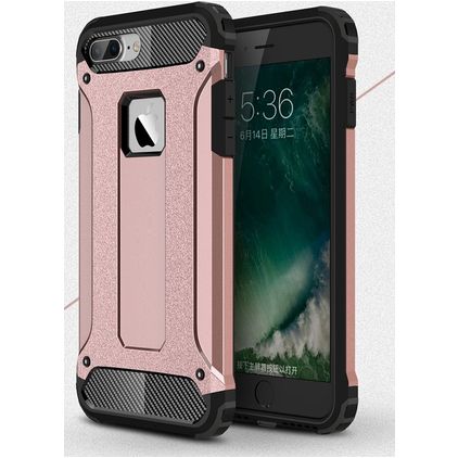 Mobigear Outdoor iPhone 7 Plus Plástico rígido Capa traseira Antichoque - Rosa dourado