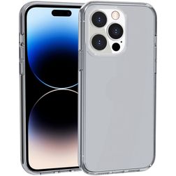 Mobigear Crystal iPhone 14 Pro Max Hårdt Bagsidecover - Grå