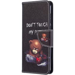 Mobigear Design Huawei P40 Plånboksfodral med sedelfack - Do Not Touch