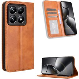 Mobigear Sensation Xiaomi 14T Funda tipo libro Cartera - Marrón