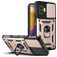Mobigear Armor Ring Cam Slide POCO F4 GT Hardcase Back cover Antiurto con anello e copriobiettivo scorrevole - Oro rosa