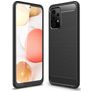 Mobigear Brushed Slim Samsung Galaxy A52 TPU flexível Capa traseira - Preto