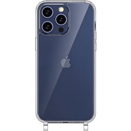 Mobigear Mix & Match Transparente iPhone 15 Pro Max TPU flexível Capa com cordão - Transparente