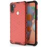 Mobigear Honeycomb Samsung Galaxy A11 Hard Case Back cover Shockproof - Red