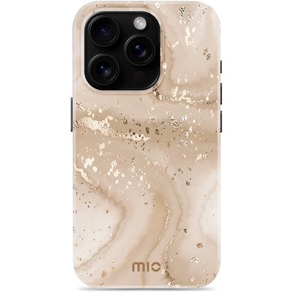 MIO iPhone 16 Pro MagSafe Hard Case Back cover - Gold Marble
