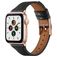 Mobigear Napoli Læder Apple Watch Urrem Spændelås - 49/46/45/44 mm - Sort