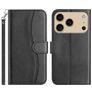 Mobigear S Line iPhone 17 Pro Pungetui med Seddelrum - Sort