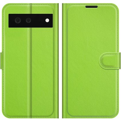 Mobigear Classic Google Pixel 6 Lompakkokotelo + Setelitasku - Vihreä
