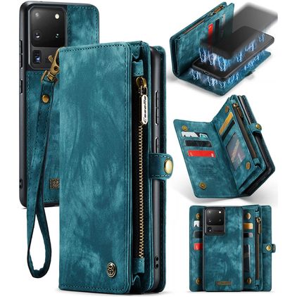CaseMe 008 Samsung Galaxy S20 Plus Funda tipo libro 2 en 1 con carcasa extraíble Cartera - Verde