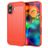Mobigear Brushed Slim iPhone 17 TPU flexível Capa traseira - Vermelho