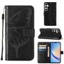 Mobigear Butterfly Samsung Galaxy A35 Lompakkokotelo + Setelitasku - Musta