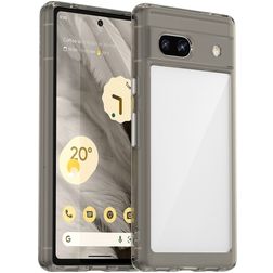 Mobigear Crystal Google Pixel 7a Hard Case Back cover - Clear / Grey
