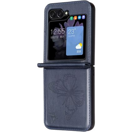 Mobigear Butterfly Samsung Galaxy Z Flip 7 FE Zadní kryt - Modrá